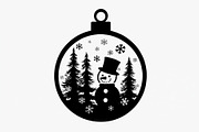 Christmas Laser Cut Ornament Bundle, a Graphic by Designer_Momina (Thumbnail 9 of 14)