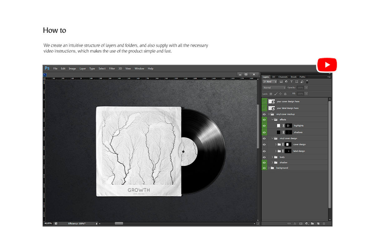 Vinyl Record Mockups Set, a Graphic by rebrandy (Photo 7 of 9)
