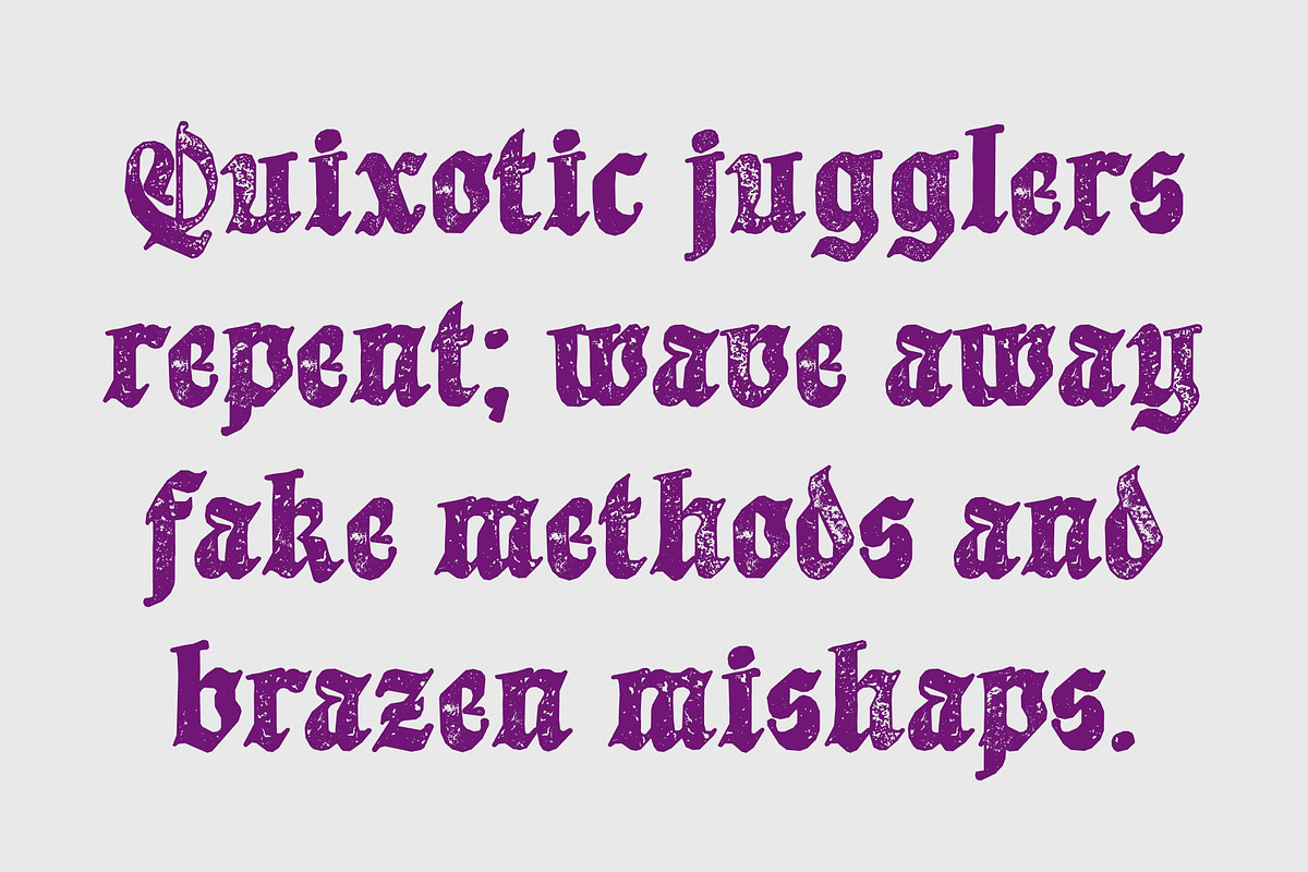 CS Rebelion Stamp, a Blackletter Font by Craft Supply Co. (Photo 4 of 8)
