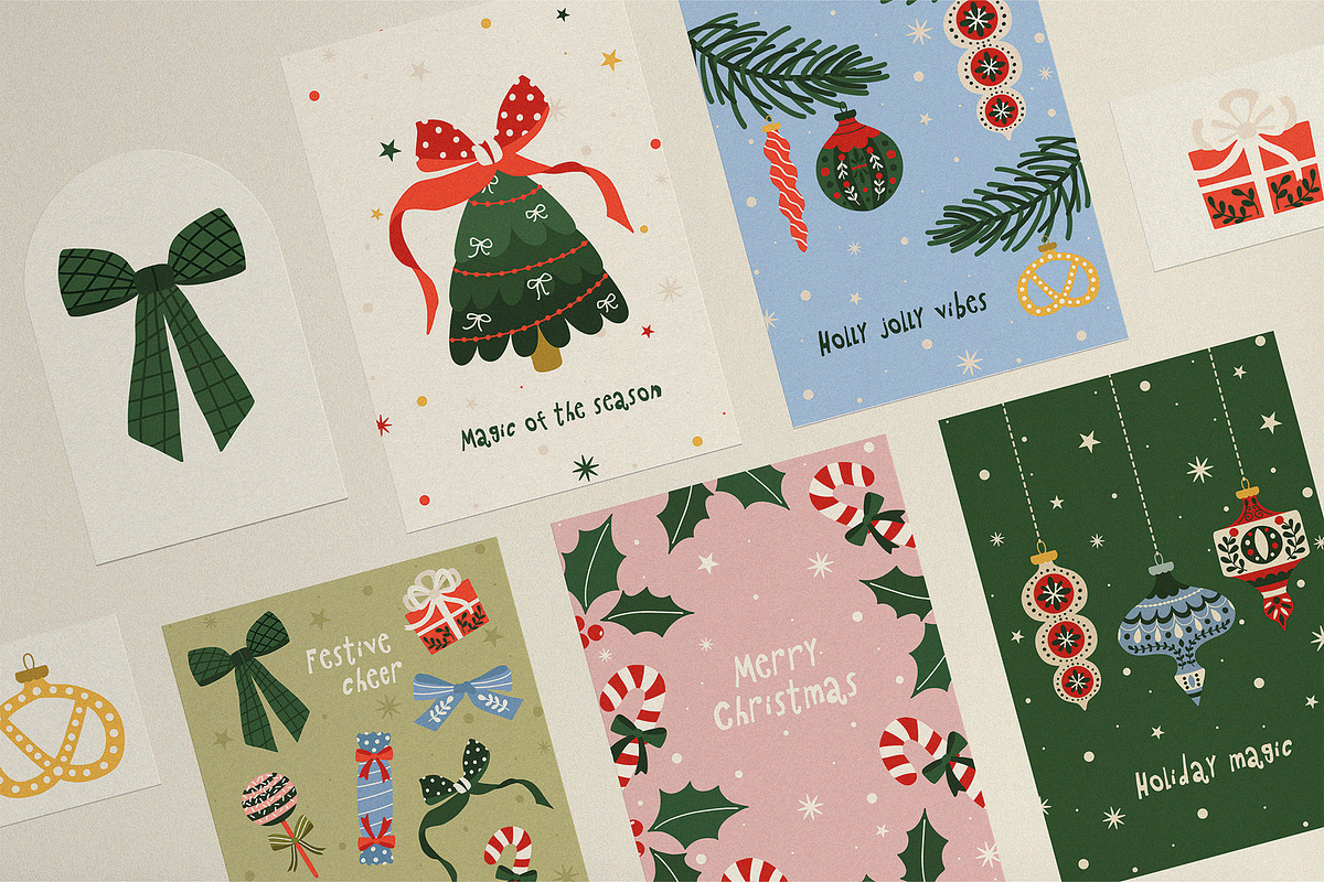 Christmas Folk Art graphic set, a Seasonal Illustration by Madiwaso (Photo 2 of 13)