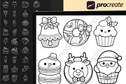 150Christmas Dessert Procreate Stamp, a Brush Add-On by DrawingStoryShop (Thumbnail 3 of 6)