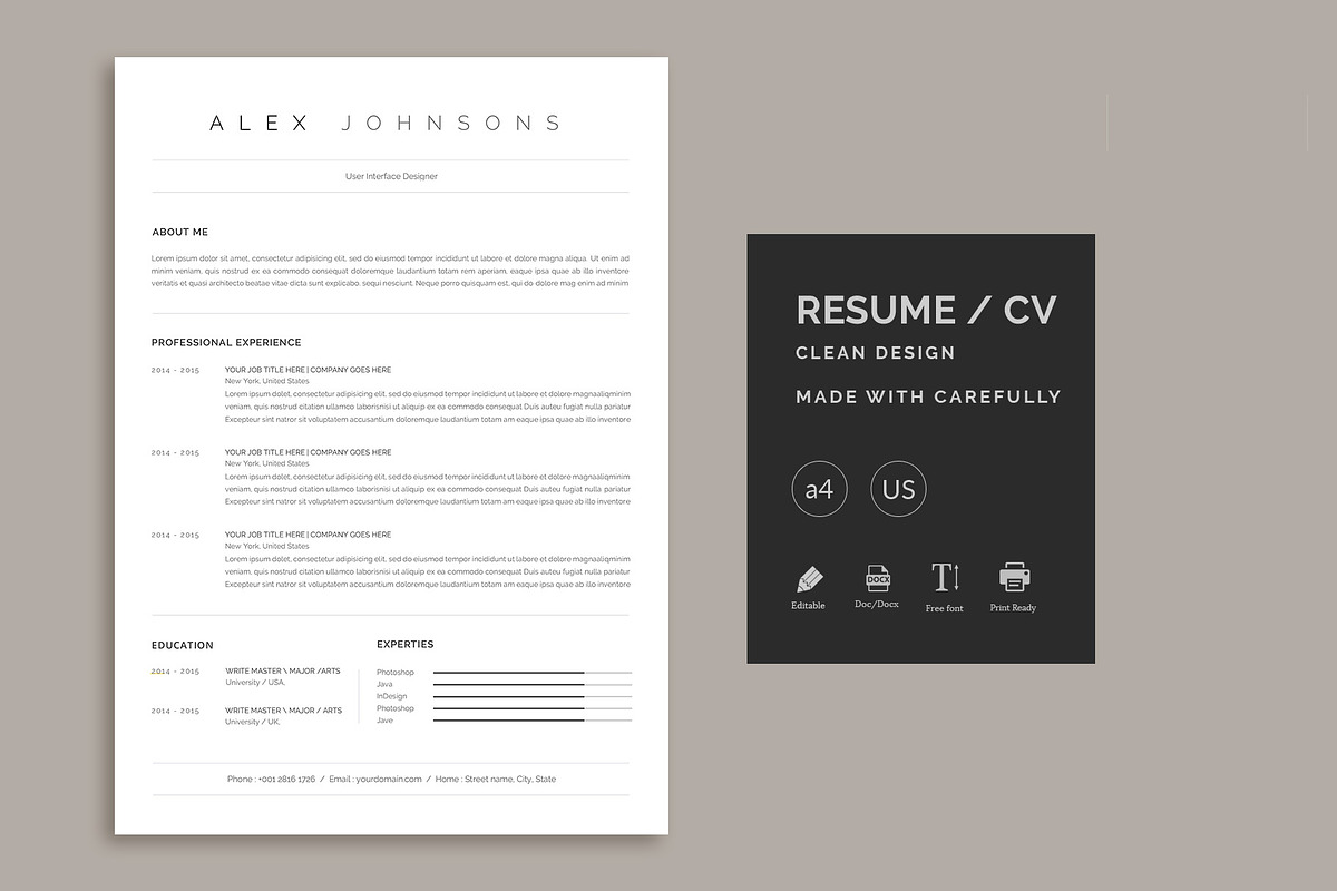 Word Resume, a Resume Template by paulresume (Photo 2 of 4)