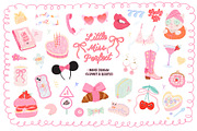 Cute Coquette Girl Aesthetic Clipart, an Object Graphic by Ruslana Lubenets (Thumbnail 1 of 15)