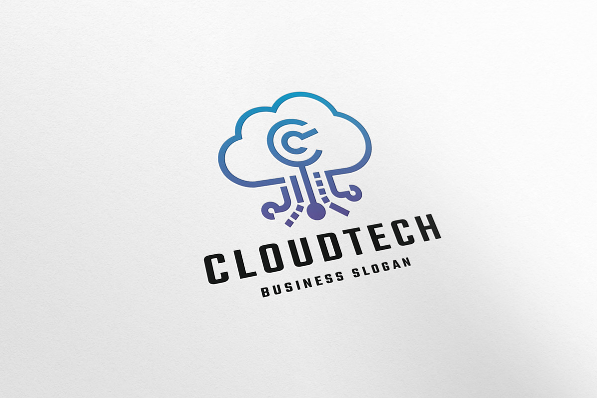 Data Cloud Tech Logo, a Branding & Logo Template by Design_Planet (Photo 1 of 7)
