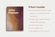 2024 Digital Planner Canva, a Stationery Template by The Chaos Project (Thumbnail 2 of 7)