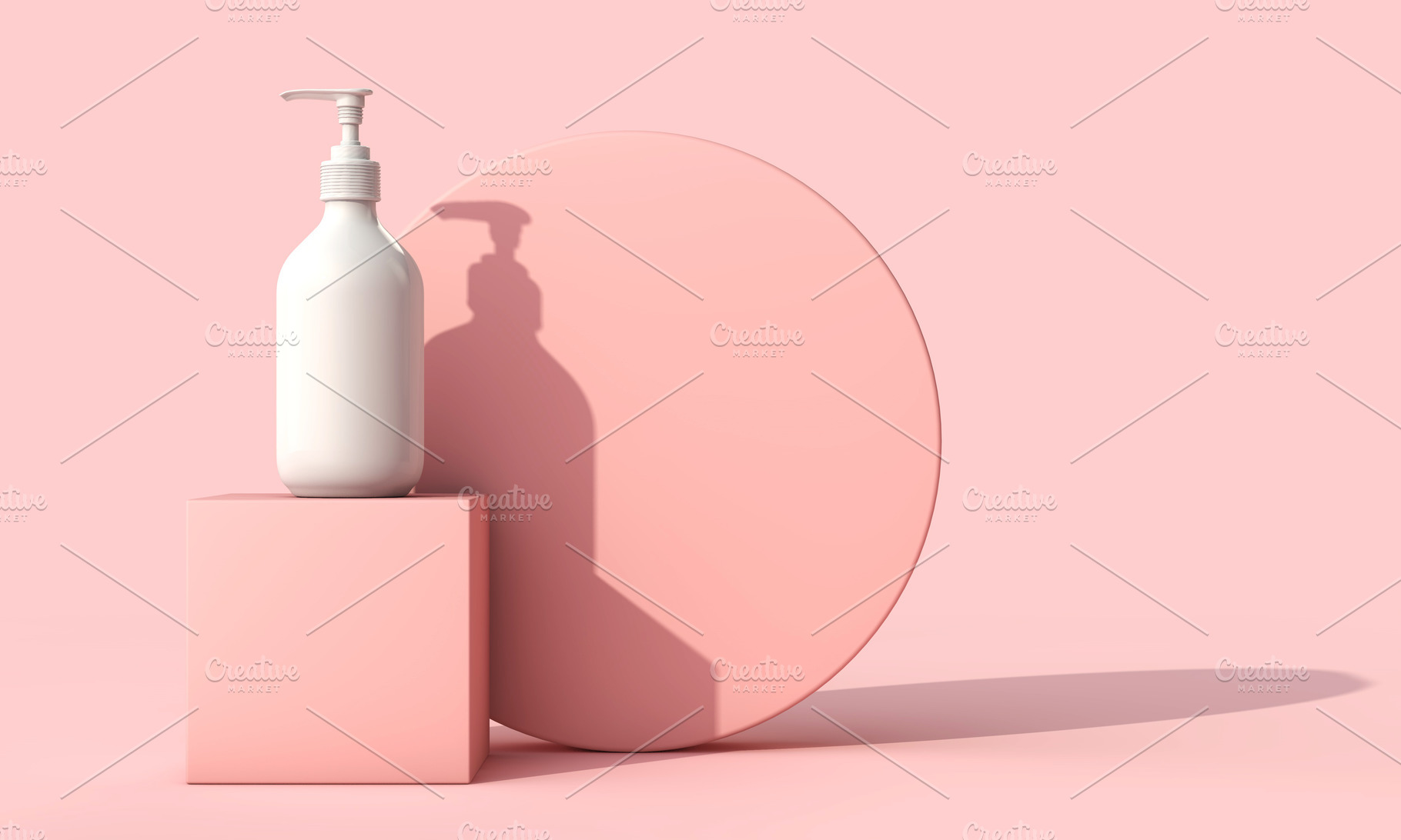 Blank cosmetic bottles on pink containing cosmetic, bottle, and beauty, a Beauty & Fashion Photo by ink drop
