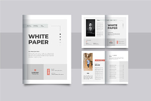 Company white paper design template, a Brochure Template by Pavel_design