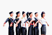 Low Poly Airline Crew Pack, a Characters & Person 3D Model by Studio Ochi (Thumbnail 2 of 13)