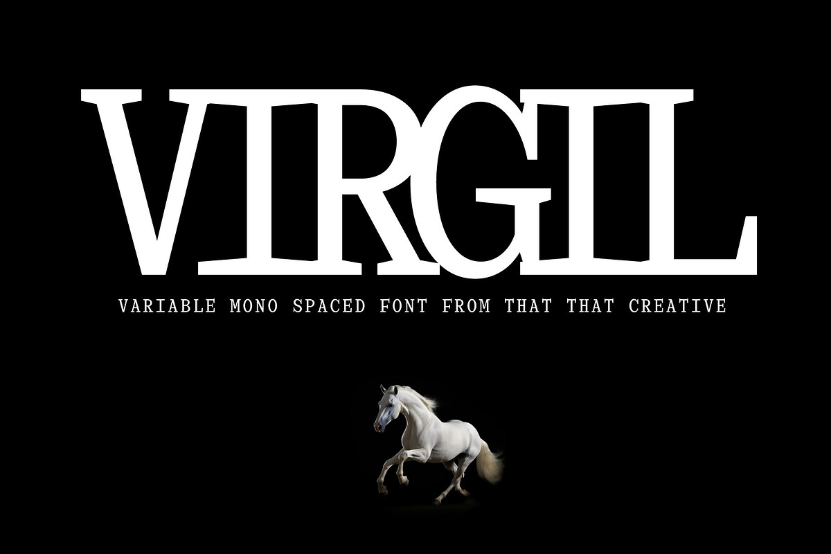 Virgil Monospaced Font, a Serif Font by That That Creative (Photo 1 of 8)