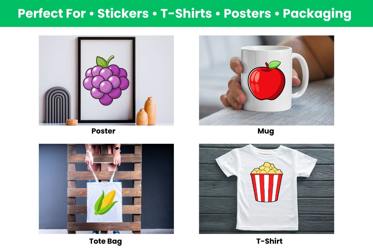 471 Food & Fruit Clipart Bundle, a Food Illustration by Awieee1 (Photo 5 of 5)