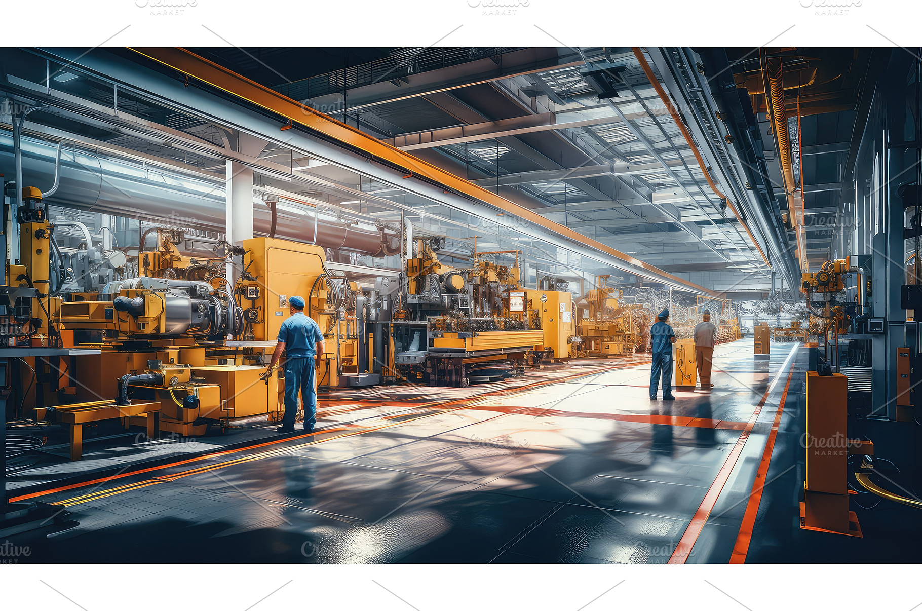 warehouse floor industrial, an Industrial Photo by pikepicture
