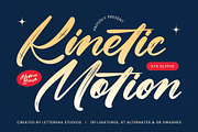 Kinetic Motion Modern Brush Font, a Script Font by Letterena Studios Script (Thumbnail 1 of 20)