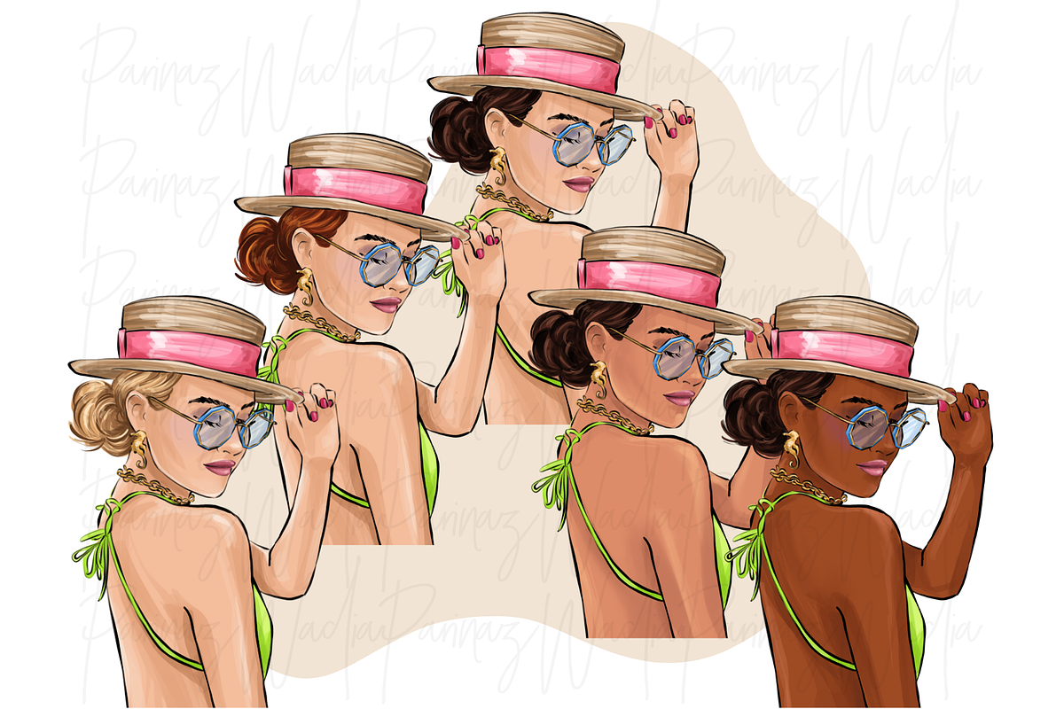 Fashion girls 54 clipart png, a Person Illustration by Parinaz Wadia Design (Photo 6 of 9)