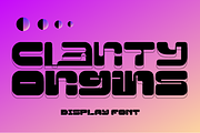Clarity Origins - Futuristic Font, a Sans Serif Font by 177Studio (Thumbnail 1 of 8)