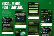 Cyber Security Instagram Post, a Social Media Template by Annora Studio (Thumbnail 1 of 6)