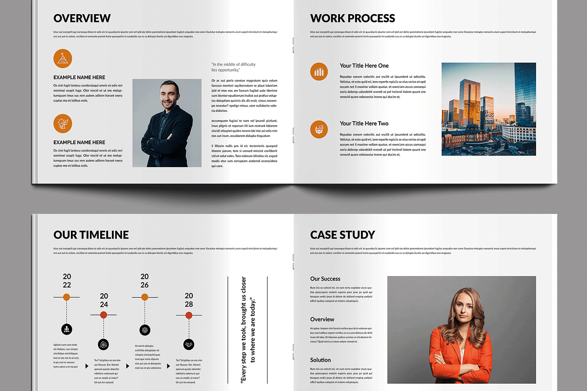 Company Profile Layout, a Brochure Template by MightyDesign (Photo 4 of 8)