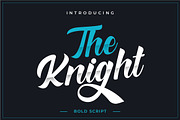 The Knight - Bold Script, a Script Font by PutraCetol Studio (Thumbnail 1 of 10)