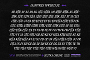 Sectra Chrome Typeface, a Blackletter Font by alit design (Thumbnail 16 of 17)