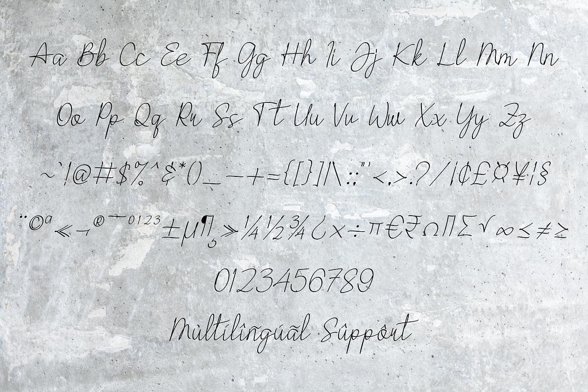 Callybatta Handwritten Font, a Handwritten Font by Riswan Ratta (Photo 9 of 10)