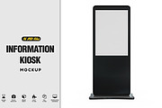 Information Kiosk Mockup, a Product Mockup by PixelMockup (Thumbnail 1 of 17)
