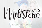 Milestone | Script Font, a Handwritten Font by Scratchones (Thumbnail 1 of 9)