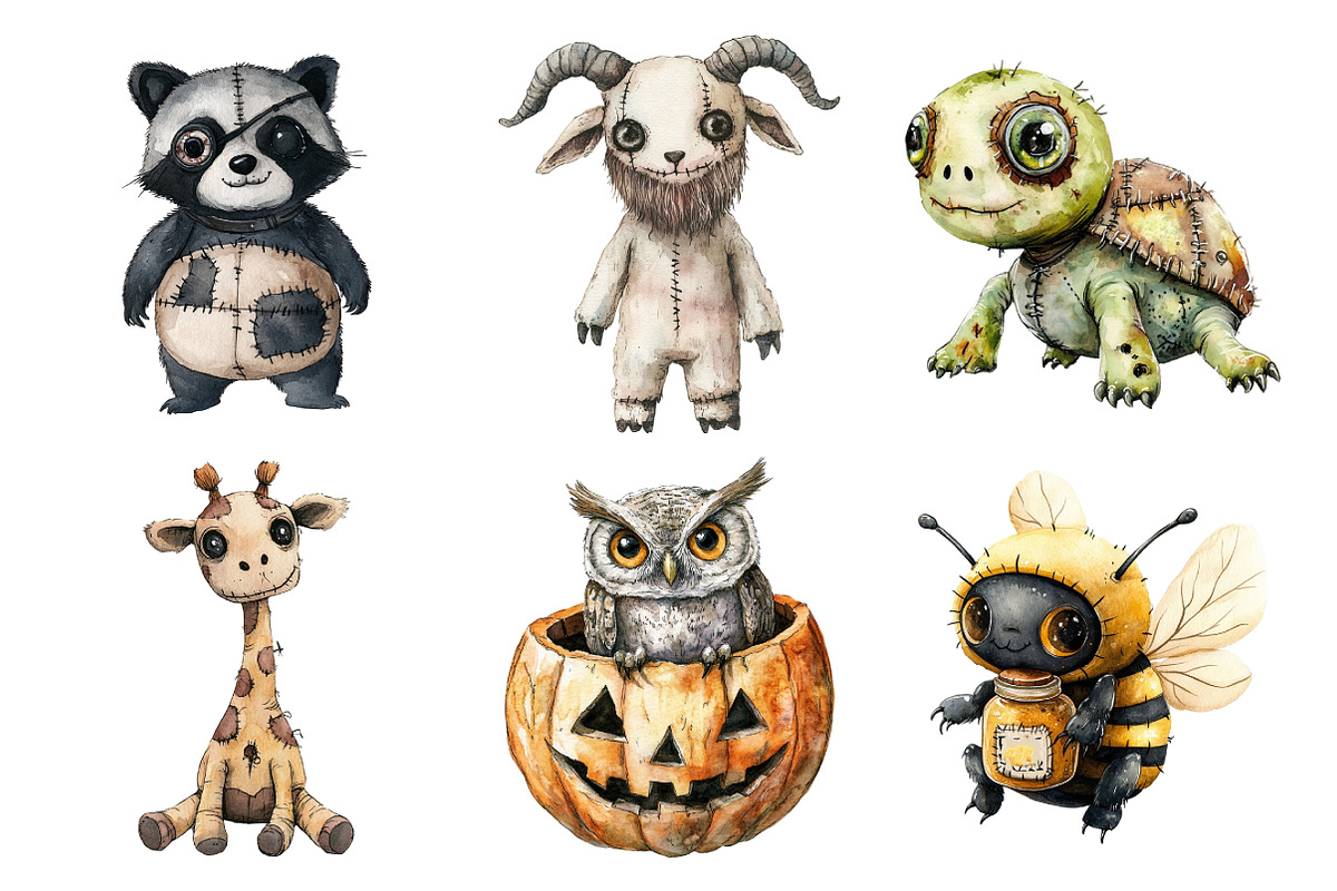 Halloween Voodoo Animal Doll Clipart, an Illustration by Daily.Designs (Photo 3 of 5)