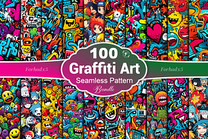 Abstract Graffiti Seamless Pattern, a Pattern Graphic by Forhadx5