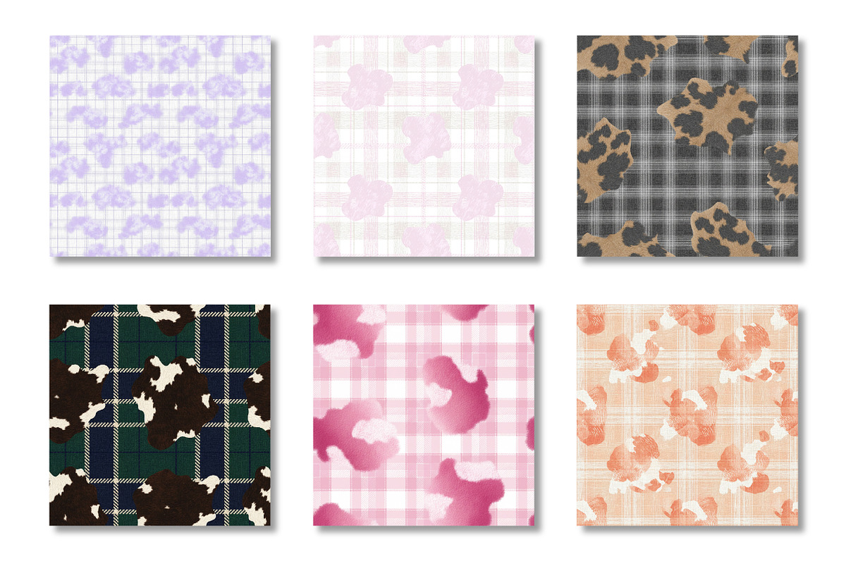 Colorful Cow Print Pattern, a Pattern Graphic by Canvas Craft (Photo 3 of 4)
