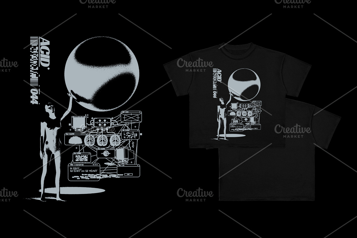 BRUTALISM PRINT FOR T-SHIRT / PART 3, an Object Graphic by BonkiStudio (Photo 3 of 7)