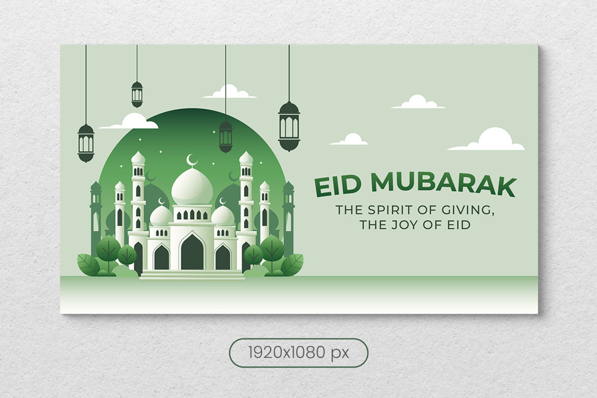 Eid Mubarak Greeting Card Vol.2, a Social Media Template by muhisya (Photo 6 of 6)