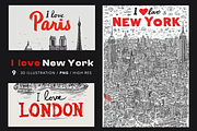 I love New York, a Decorative Illustration by Picturesque Stories (Thumbnail 1 of 6)