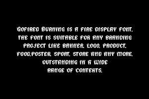 Gofired Burning - Fire Typeface Font