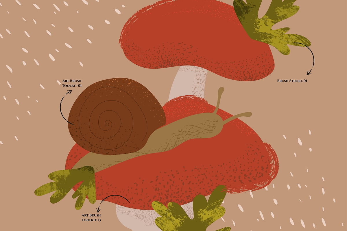 35 Illustrator Texture Toolkit, a Brush Add-On by Jenteva Art (Photo 12 of 14)