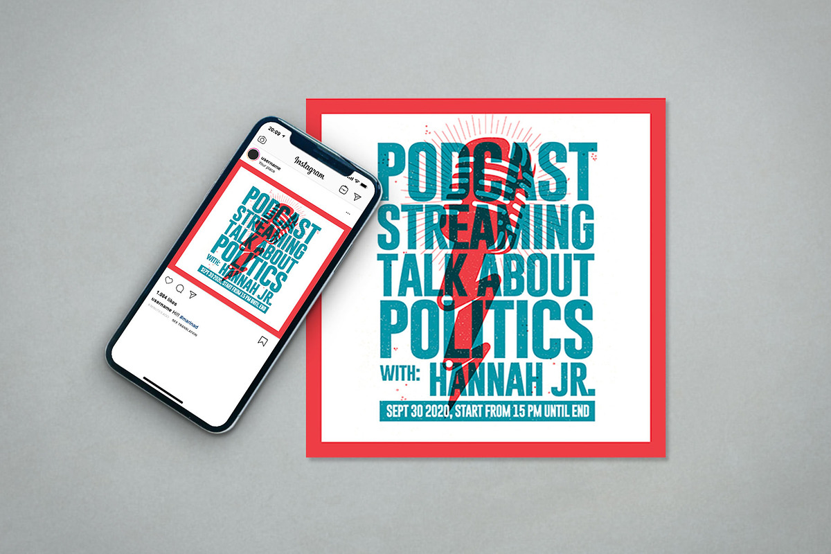 Podcast Flyer, a Flyer Template by Graphr (Photo 3 of 3)