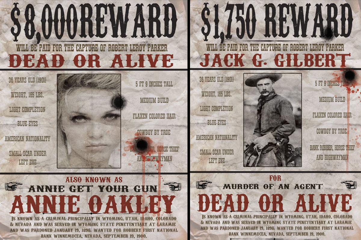 Wanted poster - Wild West Style, a Graphic by the little wonder shop (Photo 2 of 3)