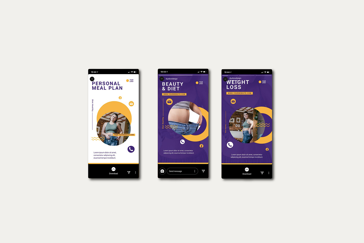 Fitness & Health Instagram Templates preview 7