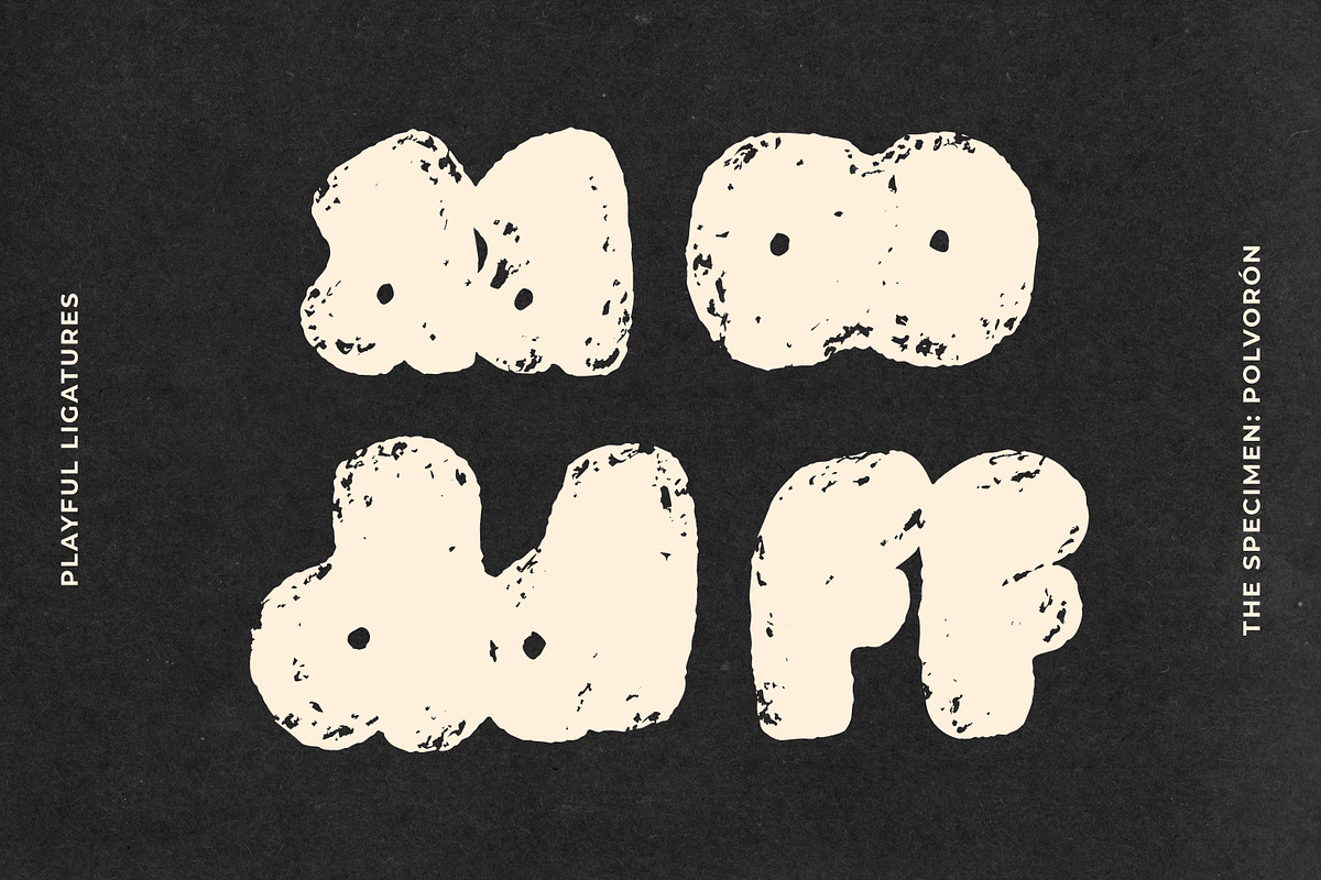 Polvorón - Crumbly Bold Display Font, a Handwritten Font by Ef Studio (Photo 11 of 11)