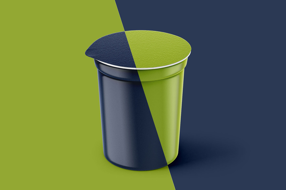 Yogurt Cup Mockup Set | Packaging, a Cups & Container Mockup by Deeplab (Photo 5 of 19)