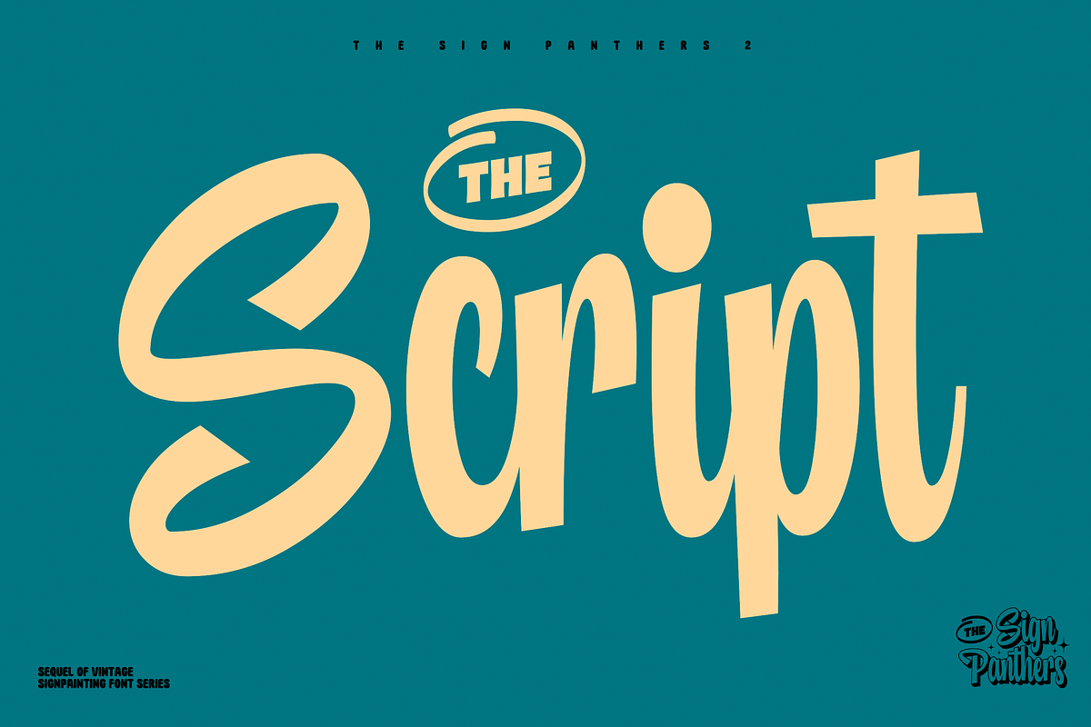 Sign Panthers 2 - Sign Painting Font, a Sans Serif Font by Konstantine Studio