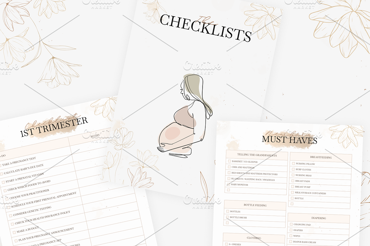 Printabel My Pregnancy Planner, a Stationery Template by Digital_Mind (Photo 9 of 10)