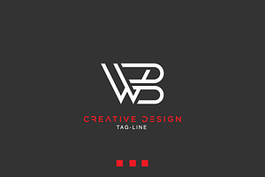 Alphabet Letters Icon Logo WB or BW