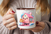 Pink Summer Home Sublimation Clipart, an Illustration by SVGArt (Thumbnail 8 of 8)