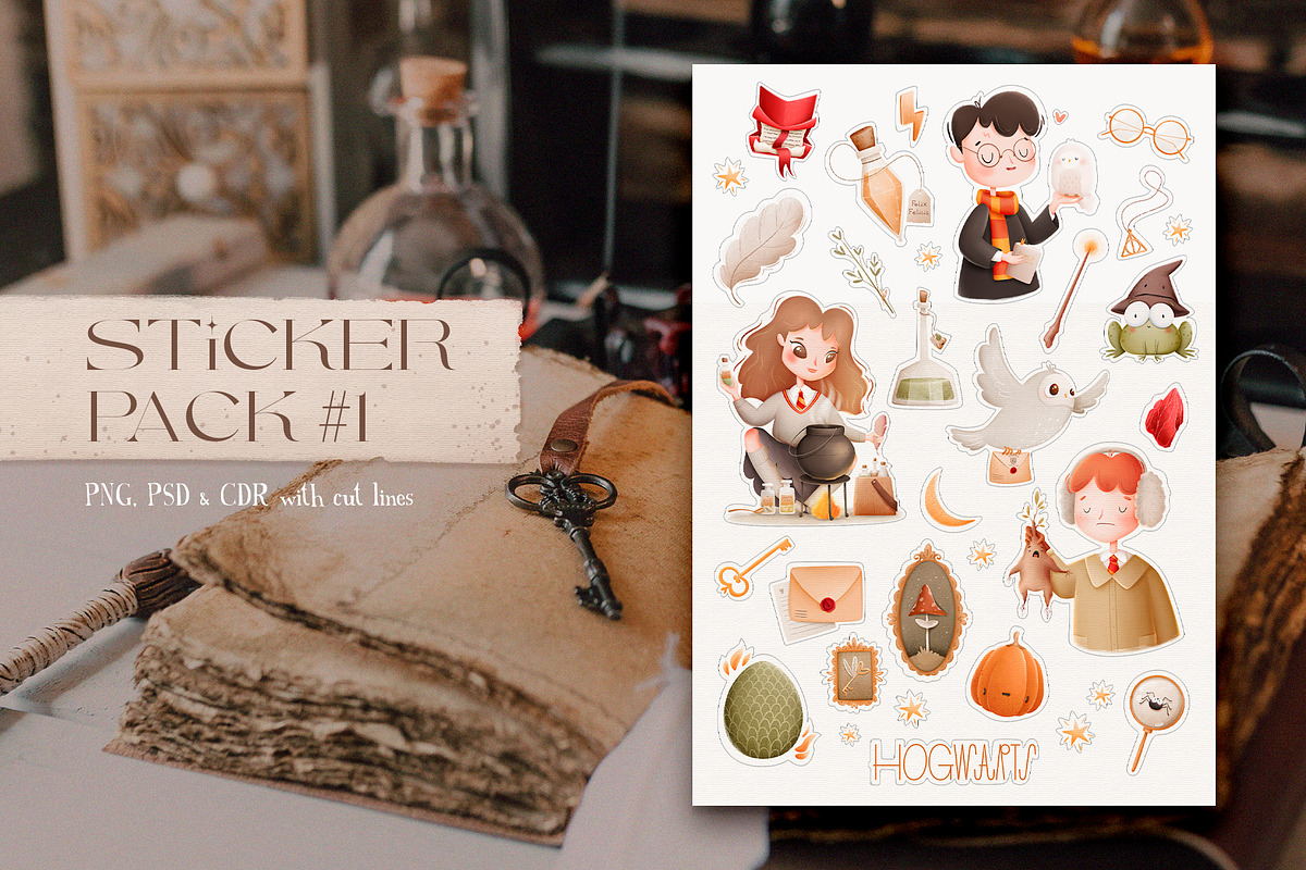 Wizarding World illustration set, an Illustration by yana.poddubskaya (Photo 6 of 8)