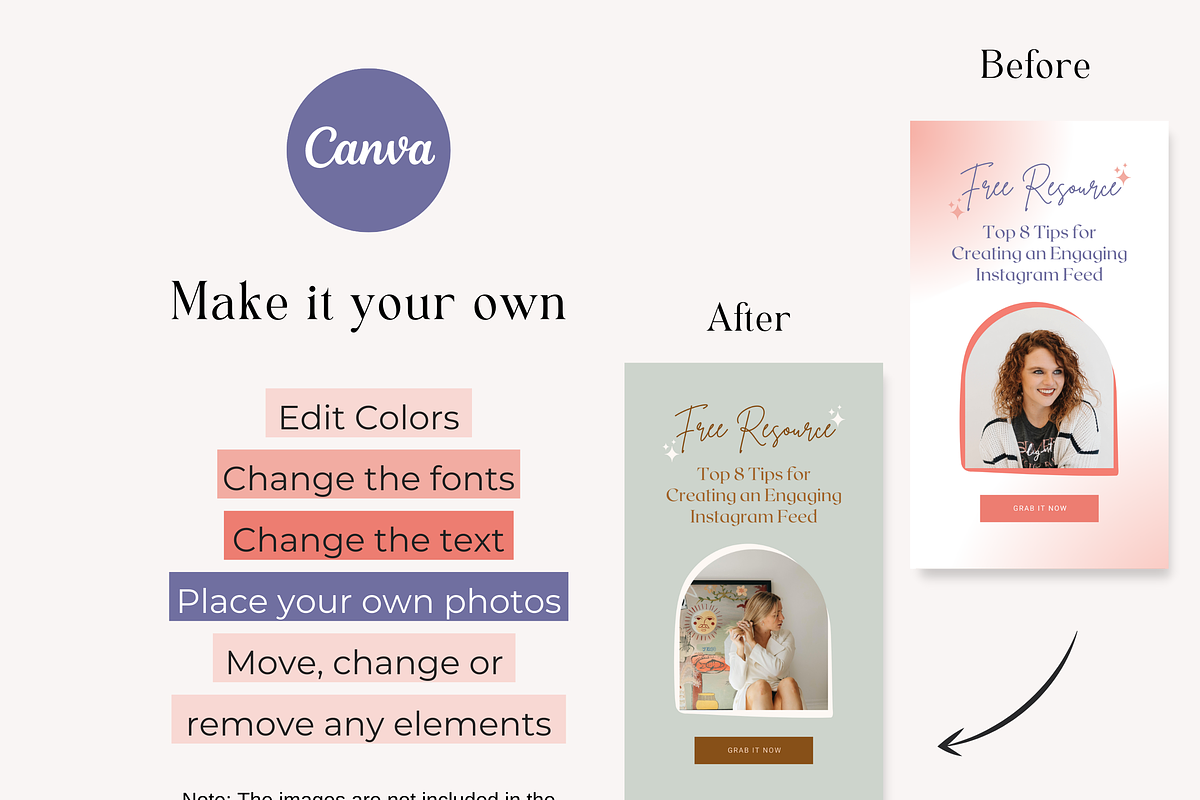 Instagram Story Templates Bold Canva, a Social Media Template by HerstedHertz (Photo 3 of 7)