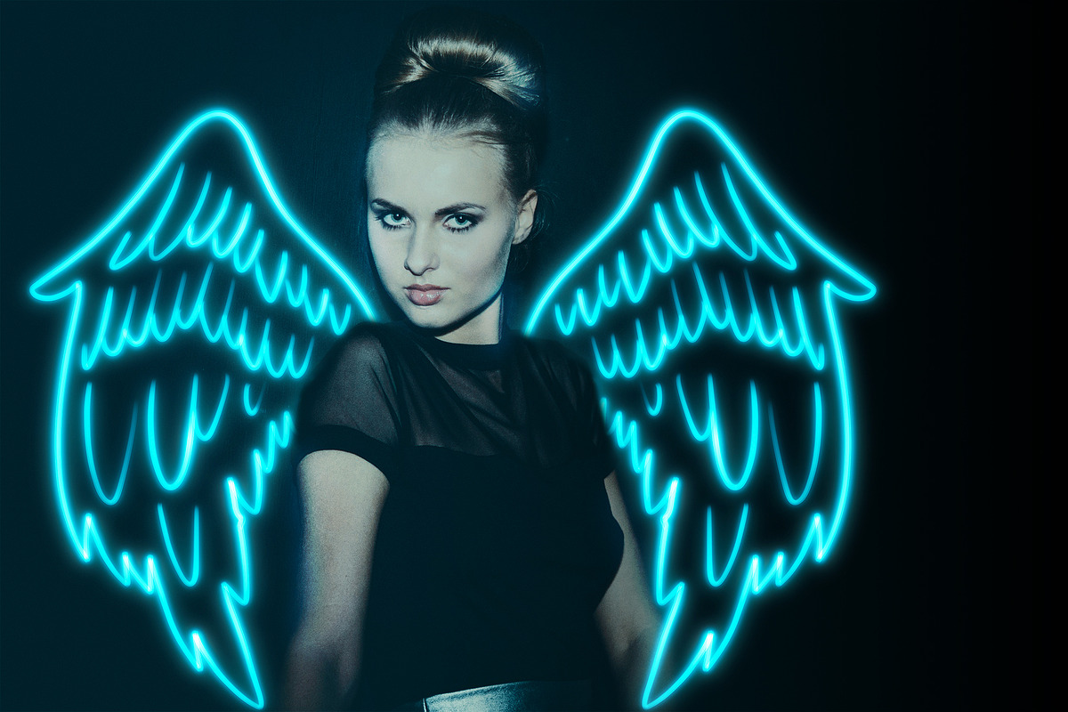 20 Neon Light Overlay Backgrounds, a Background Graphic by Studio Angel Arts (Photo 5 of 7)