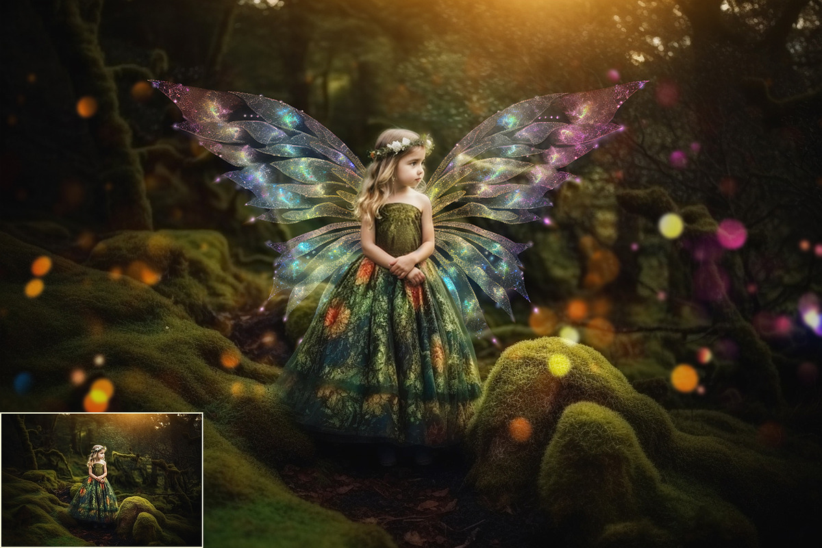 Colorful Fairy Wings, a Texture Graphic by HappyNews (Photo 7 of 10)