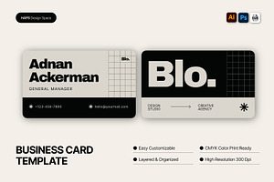 Business Card Template, a Business Card Template by Haps Space