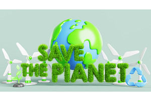 Save the planet 3d banner. Earth, a Plants & Tree 3D Model by Marozhkastudio