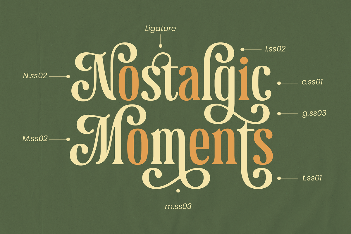 Majestic Letters, a Serif Font by Abbasy Studio (Photo 3 of 11)