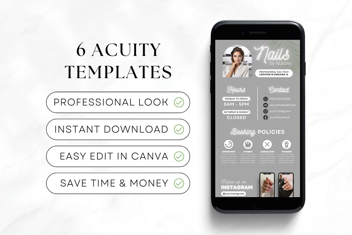 Nail Tech Acuity Scheduling • Canva preview 6